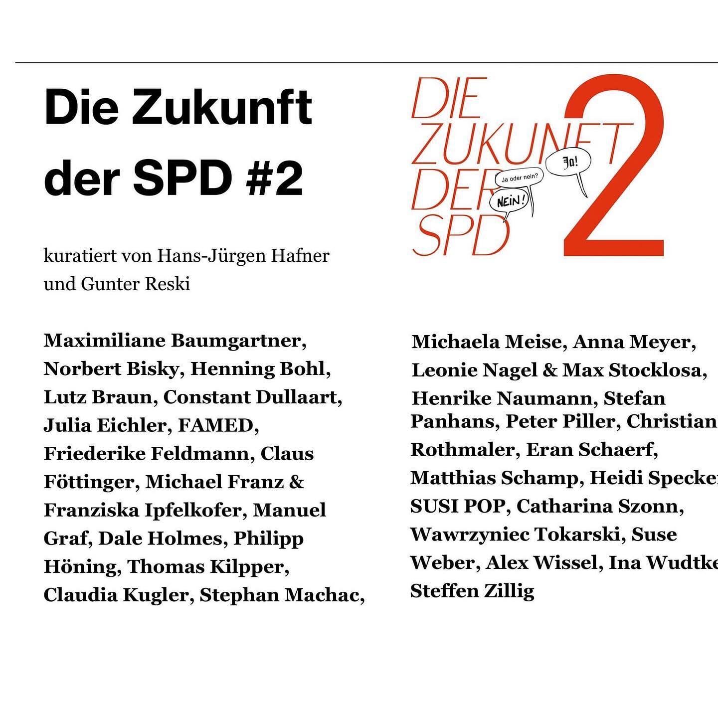 Künstler*innenliste: Maximiliane Baumgartner, Norbert Bisky, Henning Bohl, Lutz Braun, Constant Dullaart, Julia Eichler, FAMED, Friederike Feldmann, Claus Föttinger, Michael Franz & Franziska Ipfelkofer, Manuel Graf, Dale Holmes, Philipp Höning, Thomas Kilpper, Claudia Kugler, Stephan Machac, Michaela Meise, Anna Meyer, Leonie Nagel & Max Stocklosa, Henrike Naumann, Stefan Panhans, Peter Piller, Christian Rothmaler, Eran Schaerf, Matthias Schamp, Heidi Specker, SUSI POP, Catharina Szonn, Wawrzyniec Tokarski, Suse Weber, Alex Wissel, Ina Wudtke, Steffen Zillig